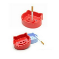 ABS Pig Ashtray w/ Snout Cigarette Holder